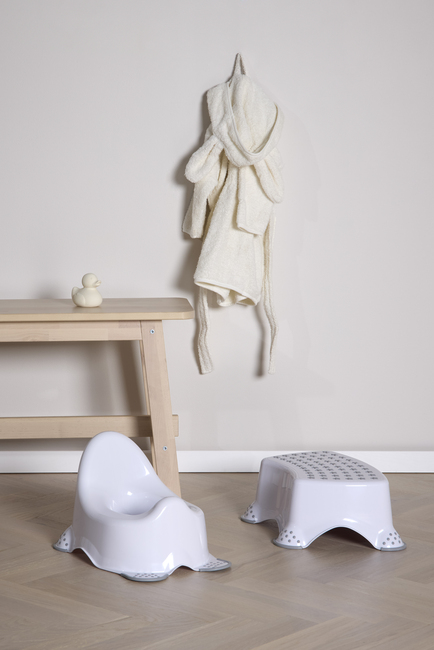 Beemoo CARE Anti-Slip Potte og Krakk, Hvit