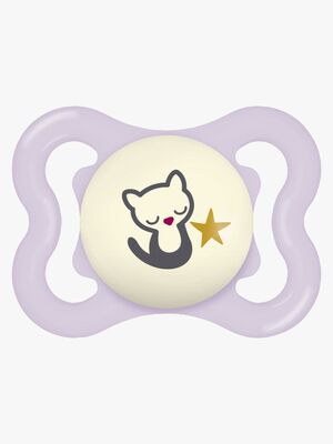 MAM Supreme Night Smokk Silikon 0-6m, Rosa