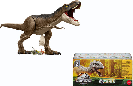 Jurassic World Super Colossal Tyrannosaurus Rex med Minidinosaurer
