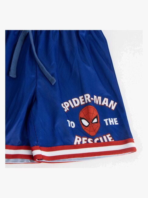 Marvel Spider-Man Singlet & Shorts Sport Sett, Blå/Rød