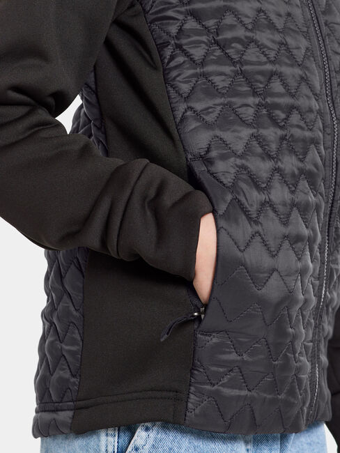 Didriksons Kapris Hybridjakke, Svart