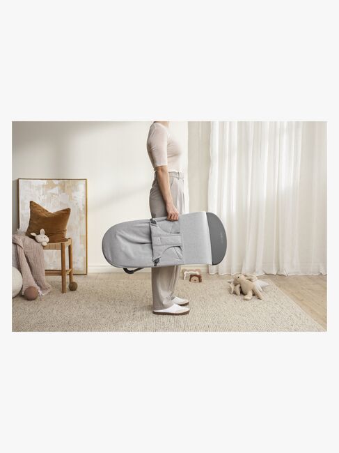 BabyBjörn Bliss Vippestol Vevet, Light Grey Melange