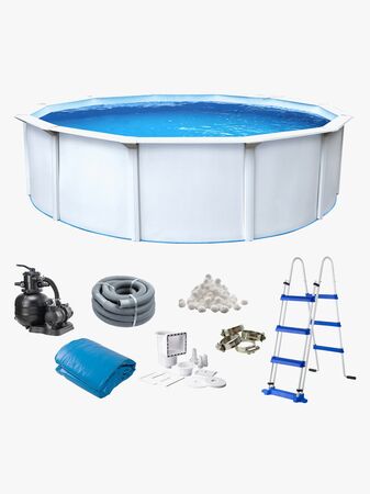 Swim & Fun Classic Basseng 460x120 cm, Hvit