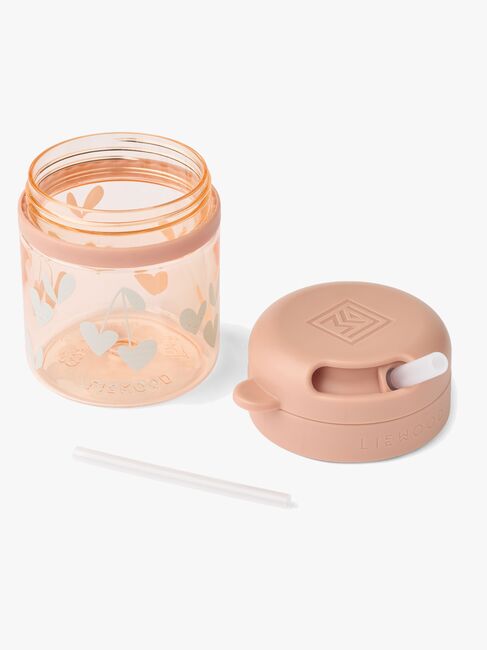 LIEWOOD Pavia Tritan Sugerørkopp 280 ml, Sweethearts/Pale tuscany