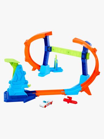 Hot Wheels Stunt Tracks Corkscrew Jump Champion Bilbane