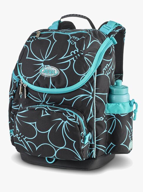 Jeva Hibiscus Ryggsekk, Black/Turquise