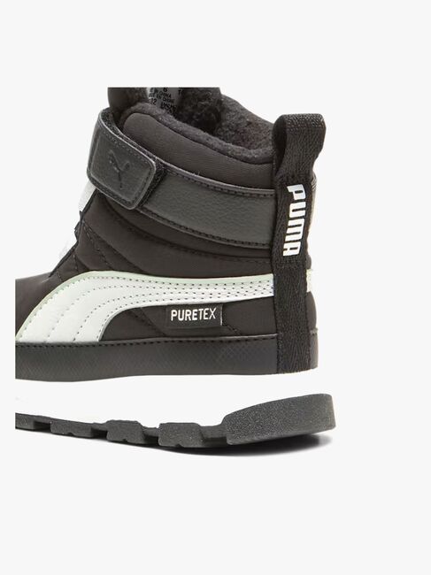 Puma Evolve Puretex AC Inf Vintersko, Black/Ash Grey/White