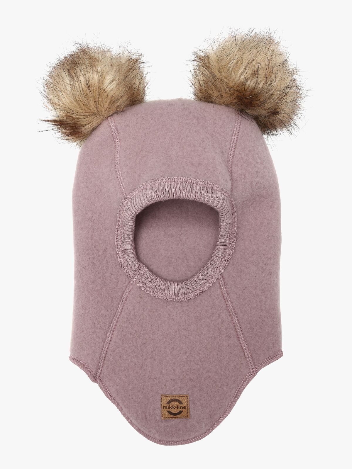 Mikk-Line Balaklava Merinoull med Dusker, Twilight Mauve