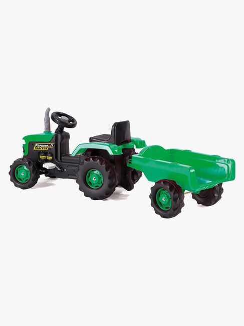 DOLU Trampetraktor med Tilhenger, Grønn