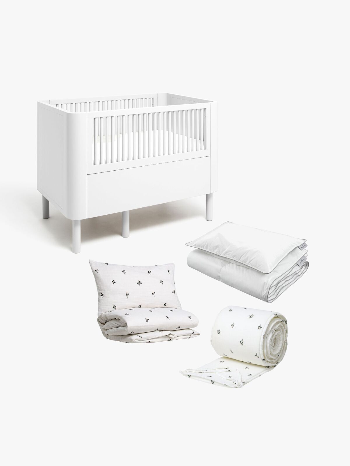 Alice & Fox June Vokseseng inkl. Sengsett ADORA 100x130, Dream White