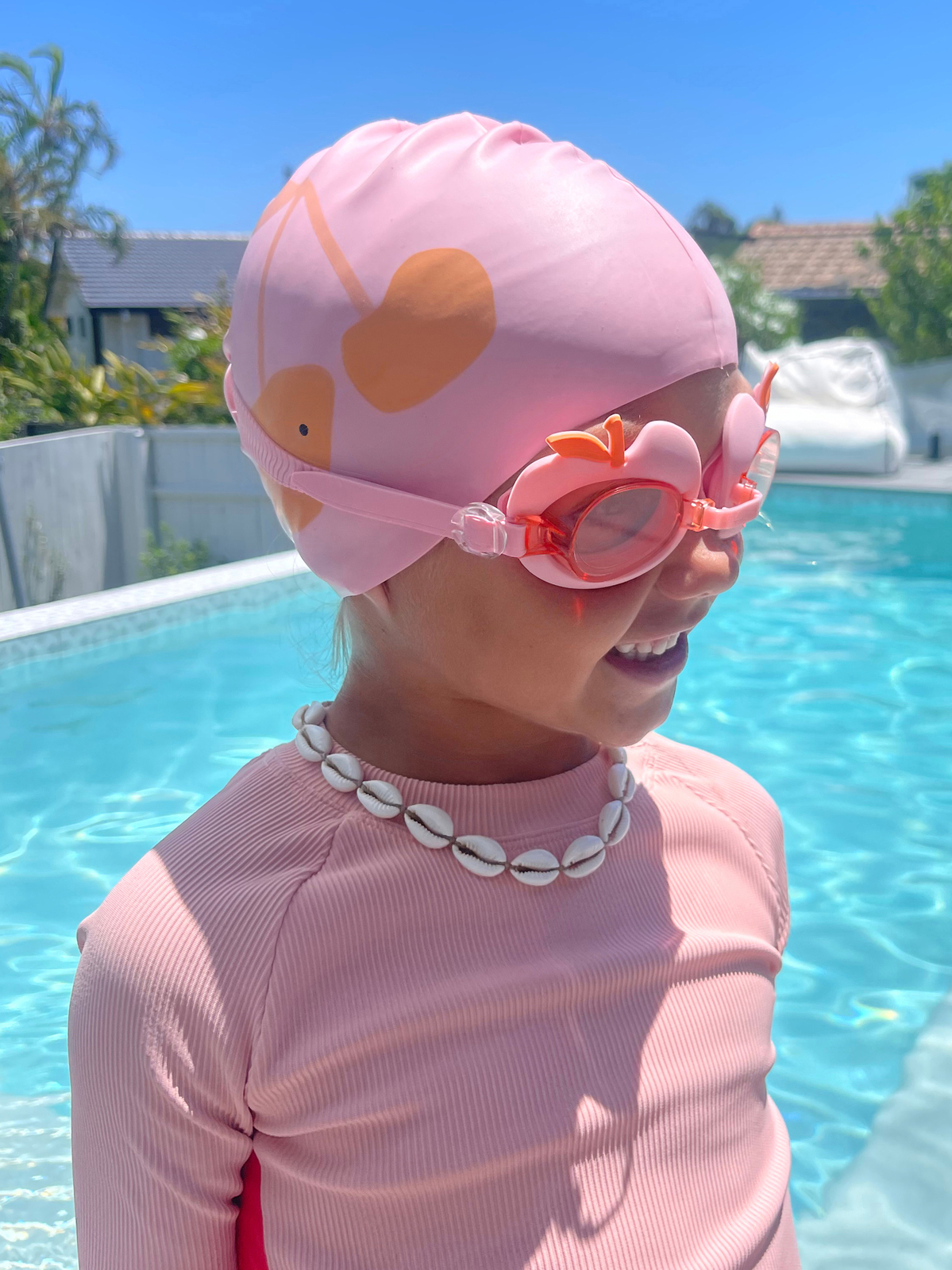 SUNNYLiFE Badehette, Cotton Candy Cherry