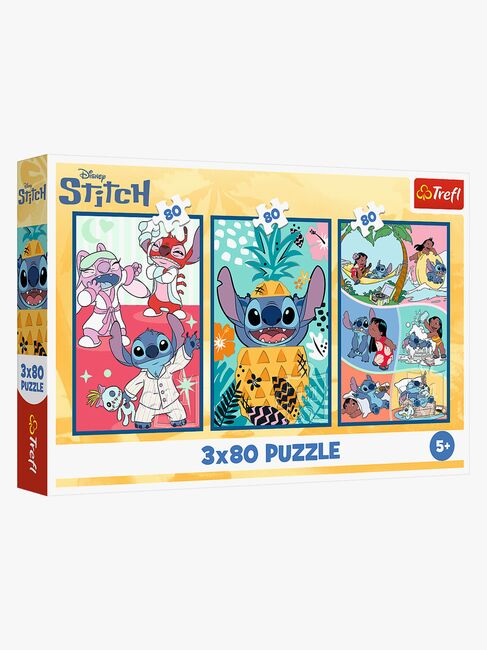Trefl Lilo & Stitch Puslespill 3x80 Brikker