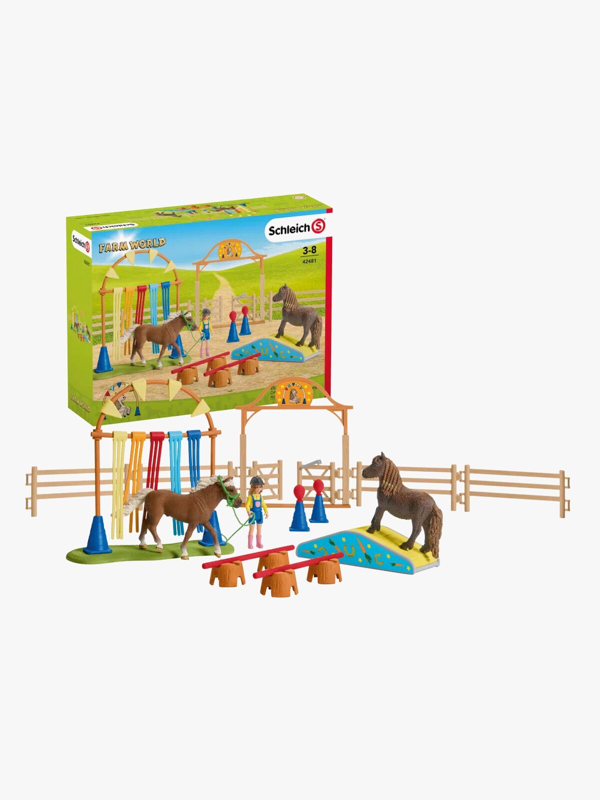 Schleich Lekesett Ponniagilitytrening