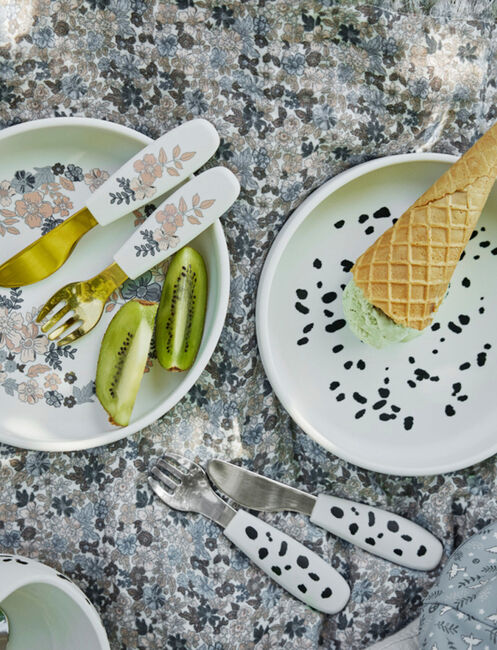 Elodie Tallerken Sett Silikon, Blue Garden