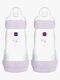 MAM Easy Start Tåteflaske Anti-kolikk 260 ml 2-Pakk, Rosa