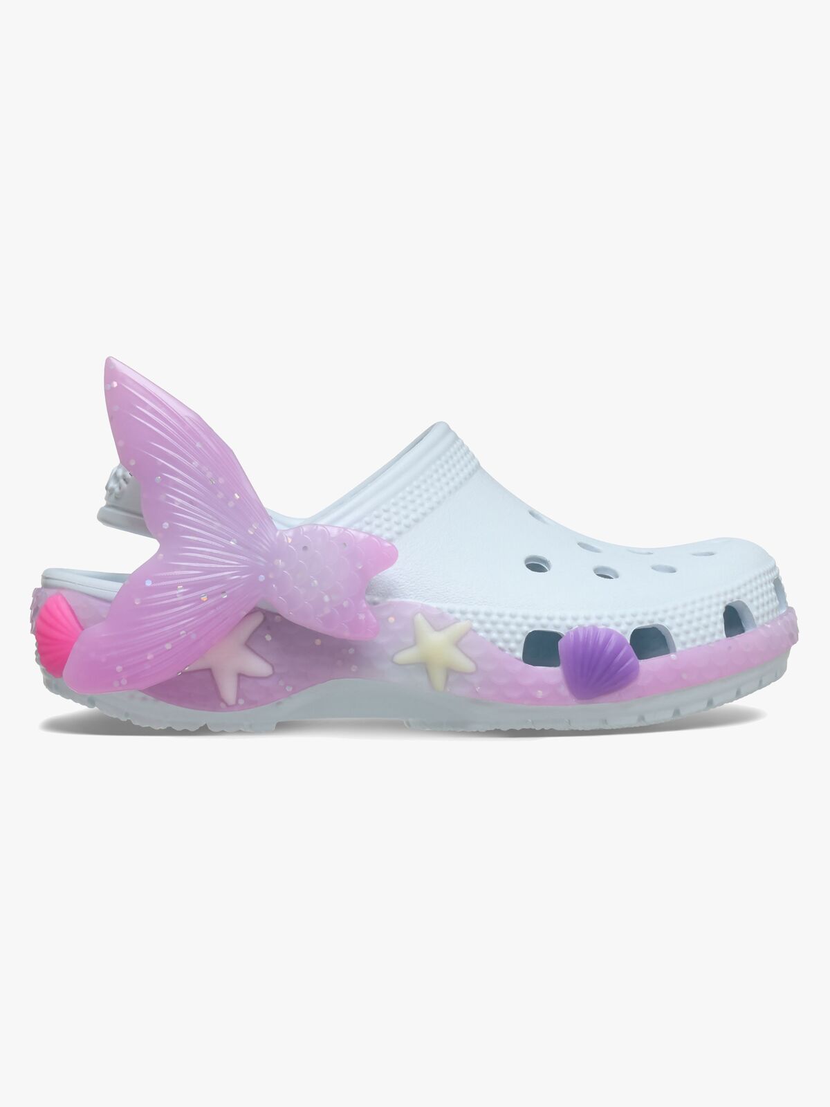 Crocs Classic Mermaid Tøfler, Vapor Ice