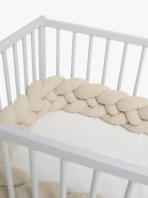 Alice & Fox Braid Sengekant 210cm, Beige Manchester