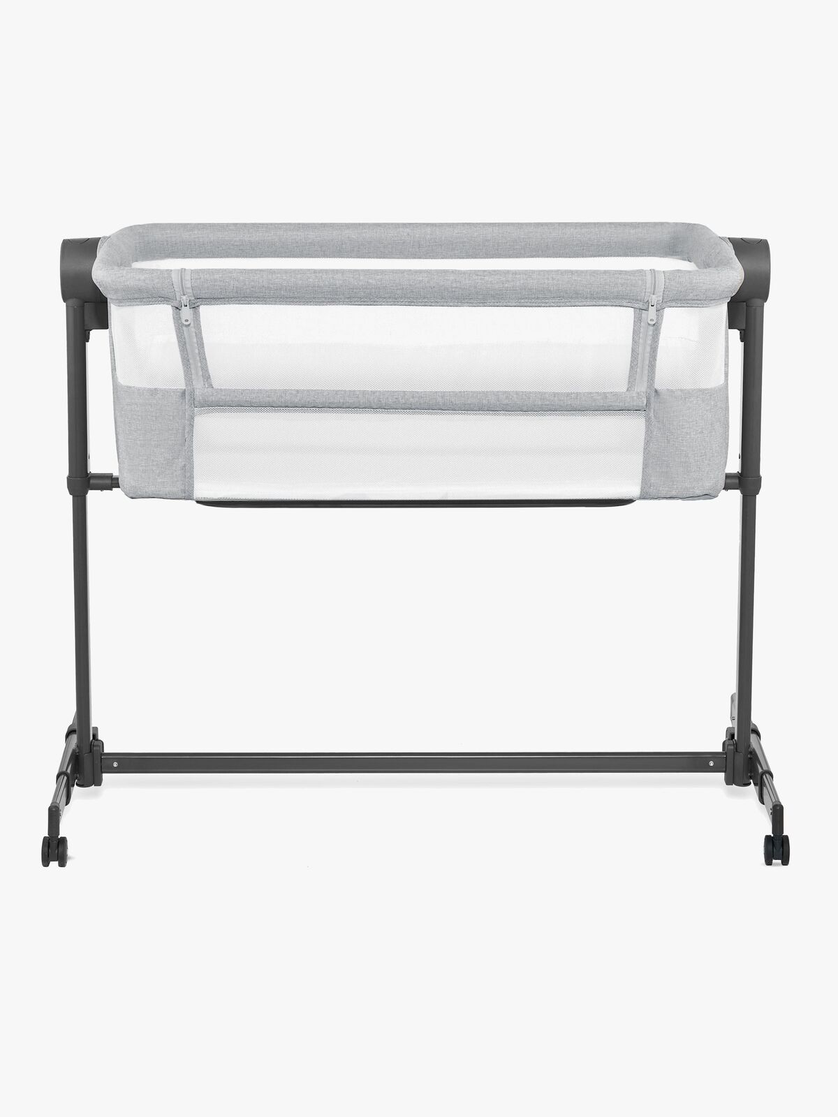 Kinderkraft Nestee Up 2 Bedside Crib, Light Grey