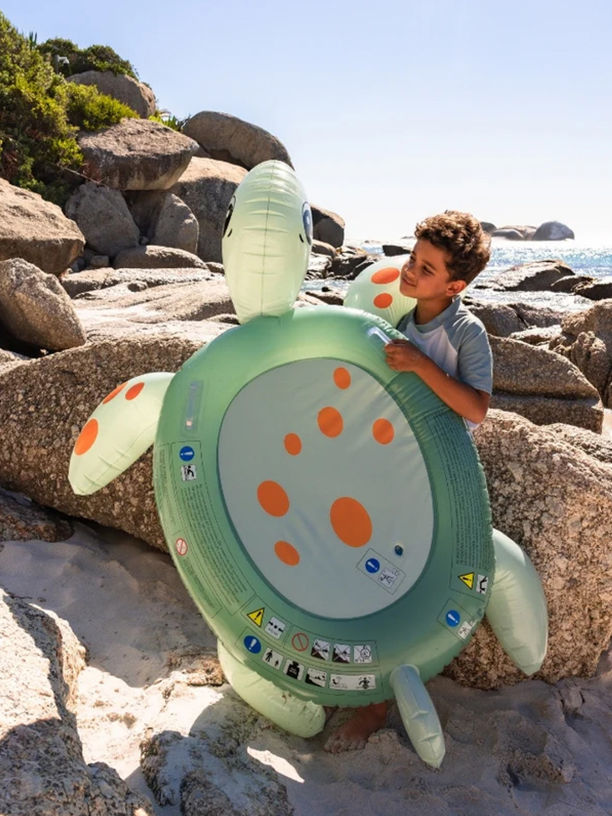 Swim Essentials  Oppblåsbar Flytemadrass, Turtle