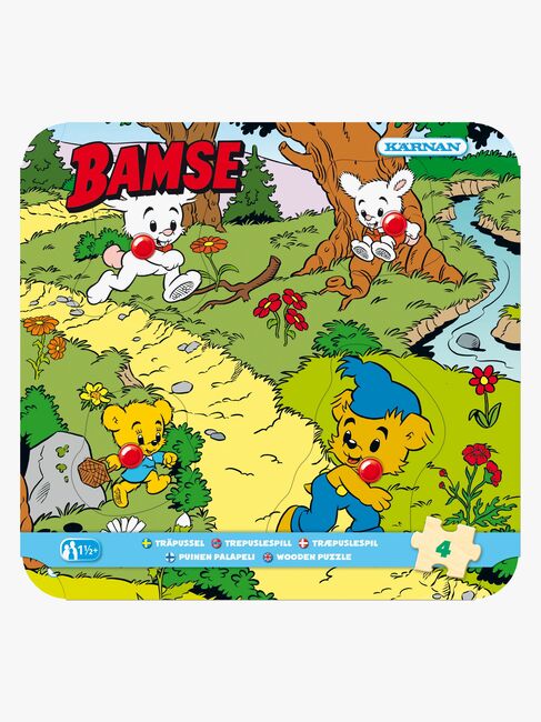 Egmont Kärnan Bamse Knottepuslespill Bamse i Skogen 4 Brikker