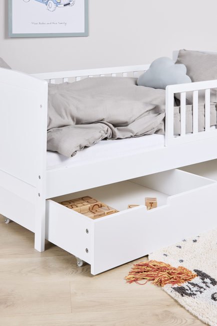 JLY DREAM Juniorseng JULI Inkl. Oppbevaring & Madrass 70x140, Vit