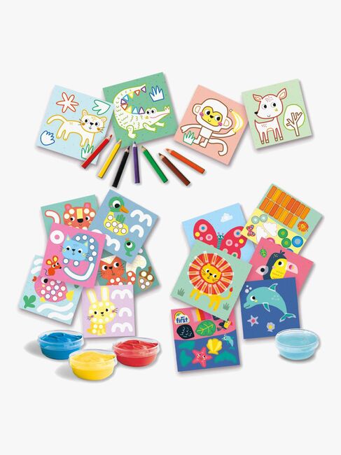 SES Creative 3-in-1 Hobbysett Min Første Fingermaling Fargelegging & Former