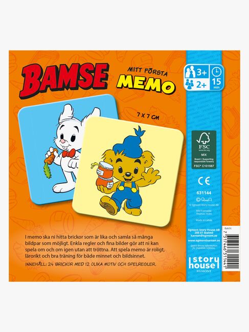 Egmont Kärnan Mitt Første Bamse Memospill