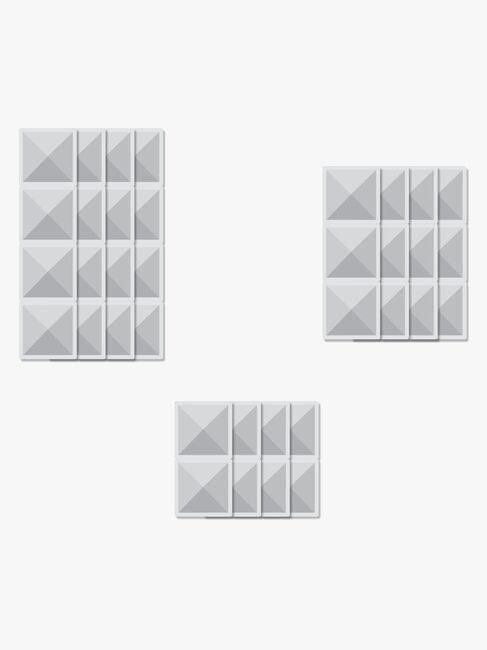 Connetix Magnetiske Byggeklosser Clear Rektangel 12 Deler