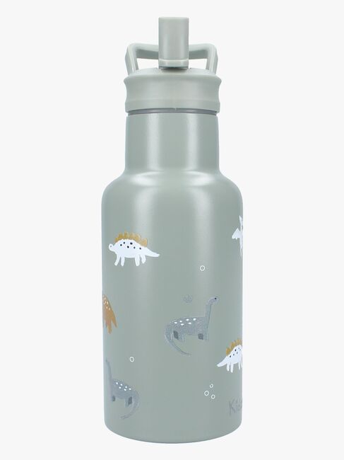 Kidzroom Stainless Steel Vannflaske 350 ml Small Talk, Grønn