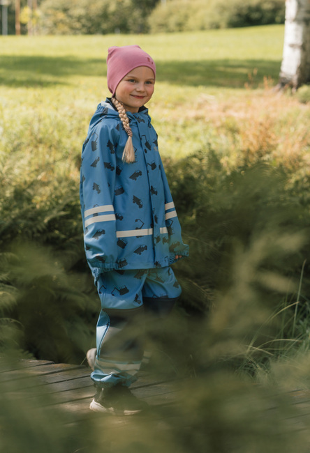 Lindberg Vattholma Regnsett, Blå/Svart