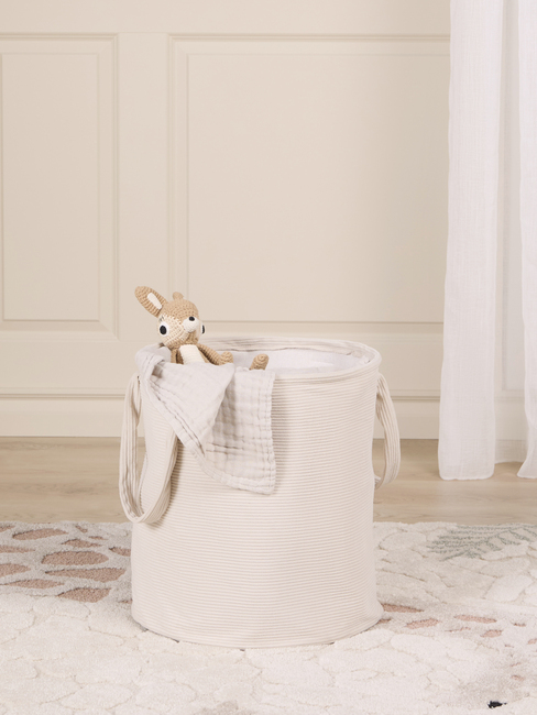 Alice & Fox ABLE Oppbevaringskurv, Beige Manchester