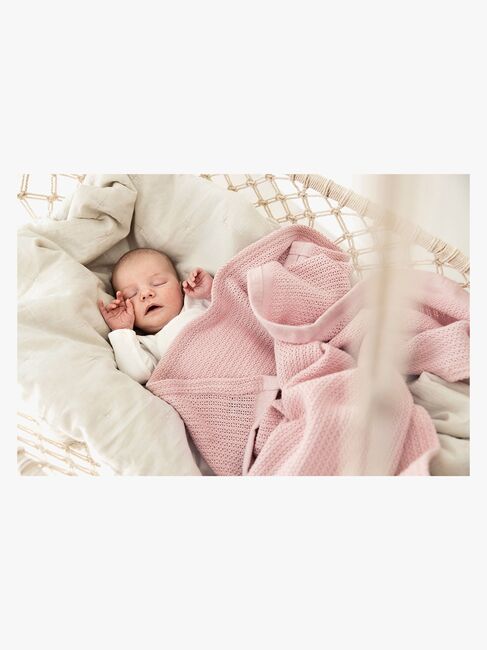 Vinter & Bloom Soft Grid Helseteppe, Rosa