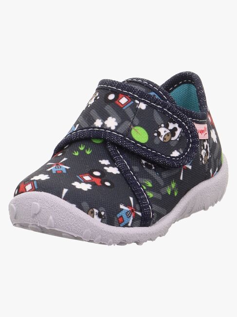 Superfit Spotty Tøfler, Blue/Multicoloured