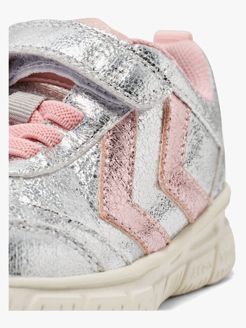 Hummel Crosslite Glitter Infant Sneakers, Silver