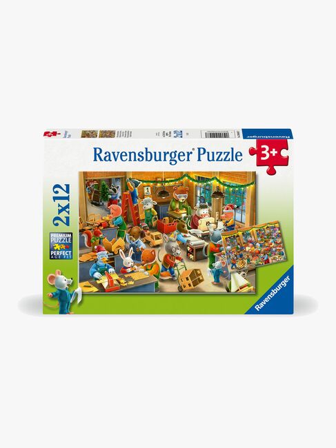 Ravensburger Christmas Toy Factory Puslespill 2x12 Brikker