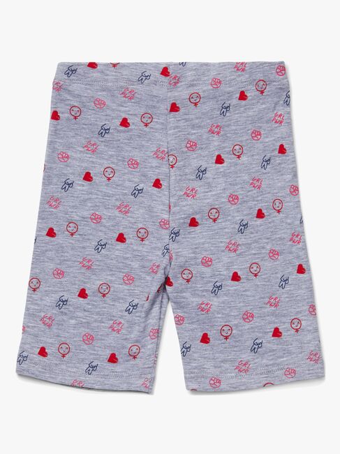 Luca & Lola Agnese Sykkelbukse 2-Pack, Grey Melange