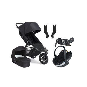 Baby Jogger City Elite 2 Duovogn inkl. BeSafe iZi Go Modular X2 & Base, Opulent Black/Jet