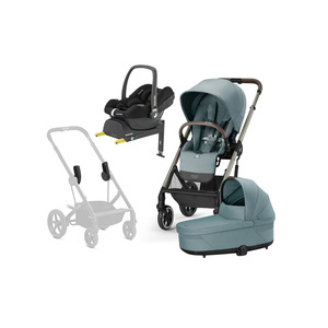 Cybex BALIOS S Lux Duovogn inkl. Maxi-Cosi CabrioFix & Base, Sky Blue/Taupe