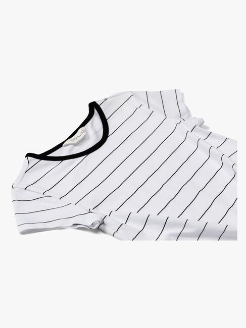 Luca & Lola Barletta Topp, White/Black Stripes