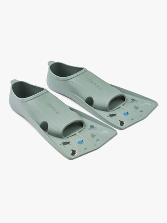 LIEWOOD Gustav Svømmeføtter, Sea/Peppermint