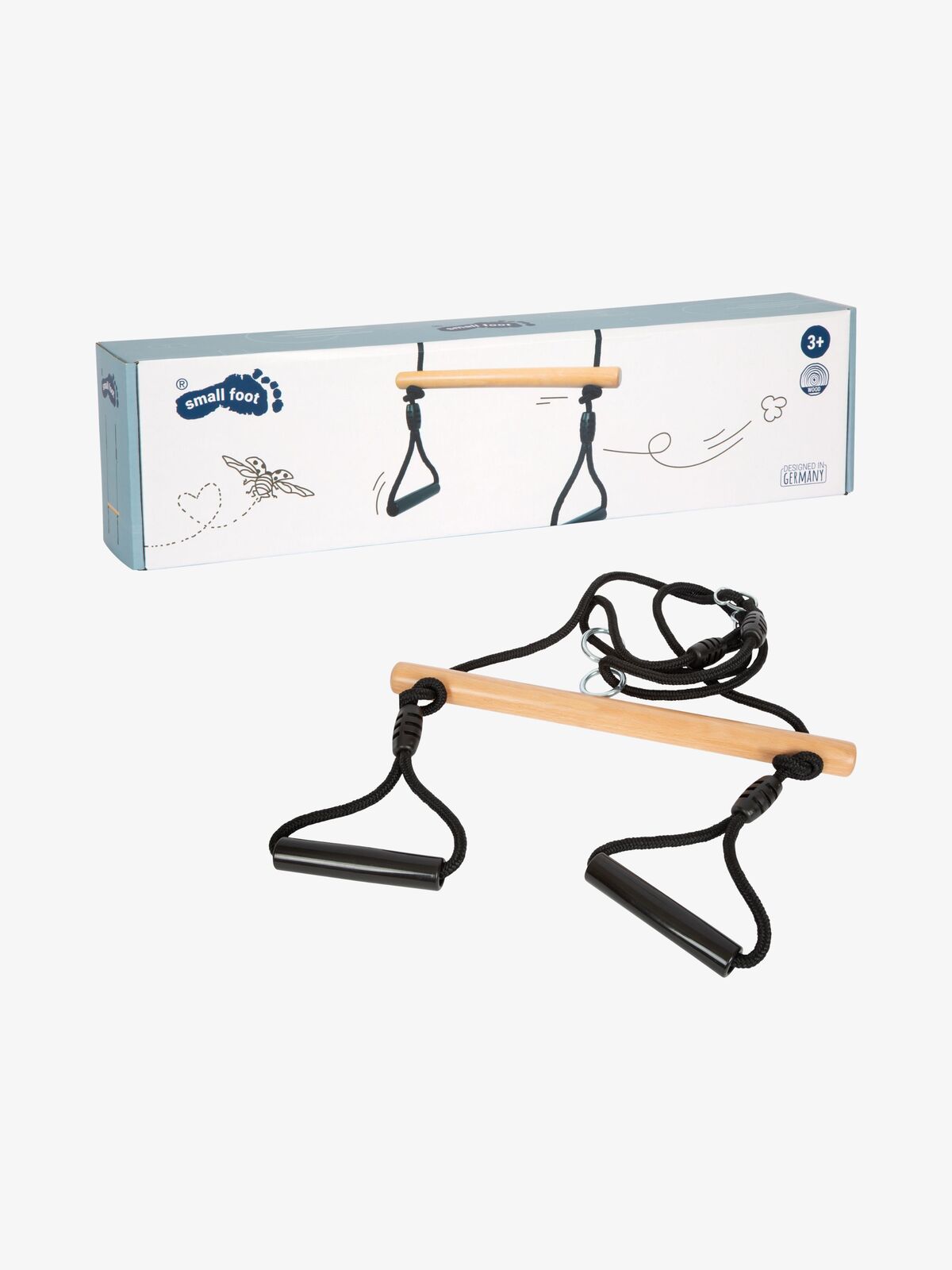 Small Foot Trapeshuske med Turnring, Black Line