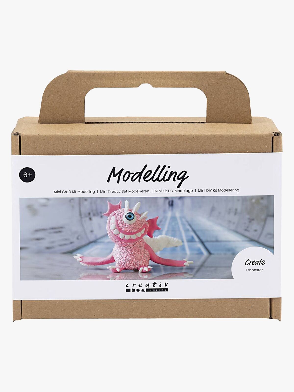 Creativ Company Hobbysett Mini Lufttørkende Leire Monster Sally