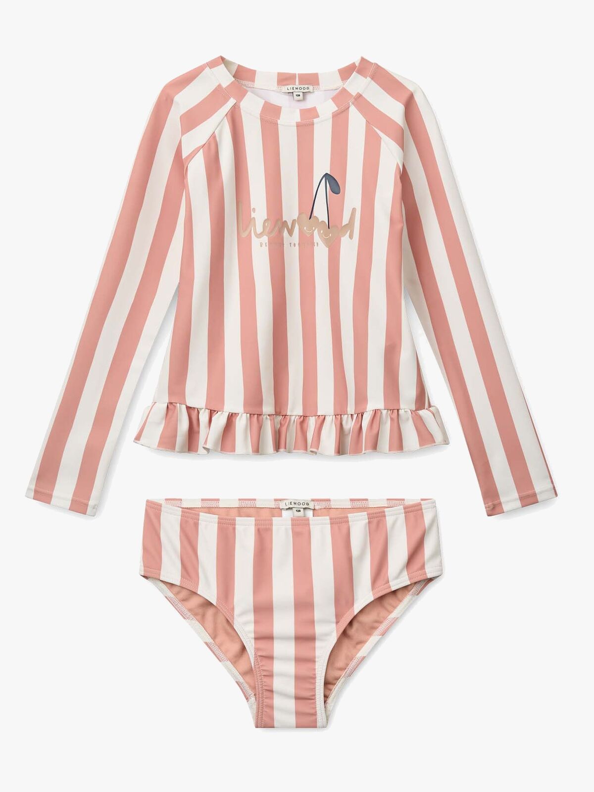 LIEWOOD Dagny Badesett, Coral blush/creme de la creme stripe