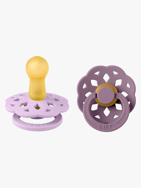 BIBS Boheme Smokk 2-Pack Lateks Str 2 Rund, Violet Sky/Mauve