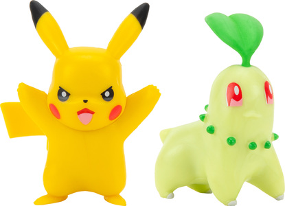 Pokémon Battle Chikorita & Pikachu Action-Figur 2-pakning