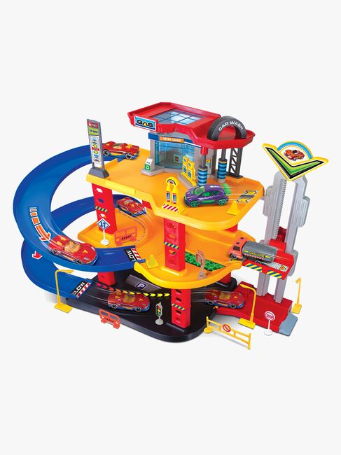 Junior Driver Gas Station Bilbane med 3 Biler