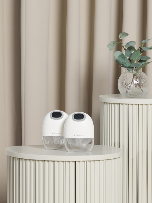 Beemoo CARE Wearable Slim Elektrisk Brystpumpe Dobbel, White