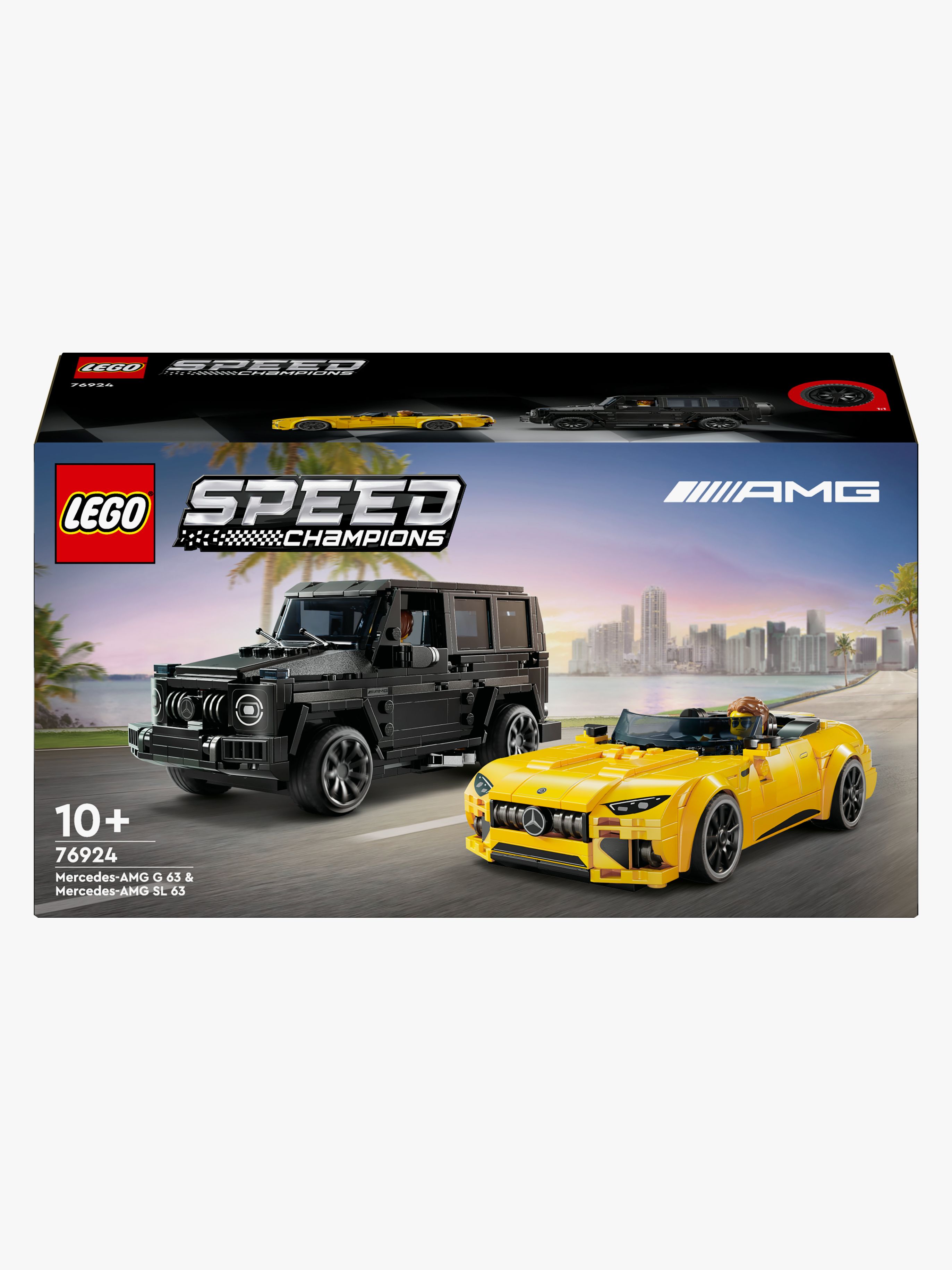 LEGO Speed Champions 76924 Mercedes-AMG G 63 og Mercedes-AMG SL 63 - Byggesett - Plast