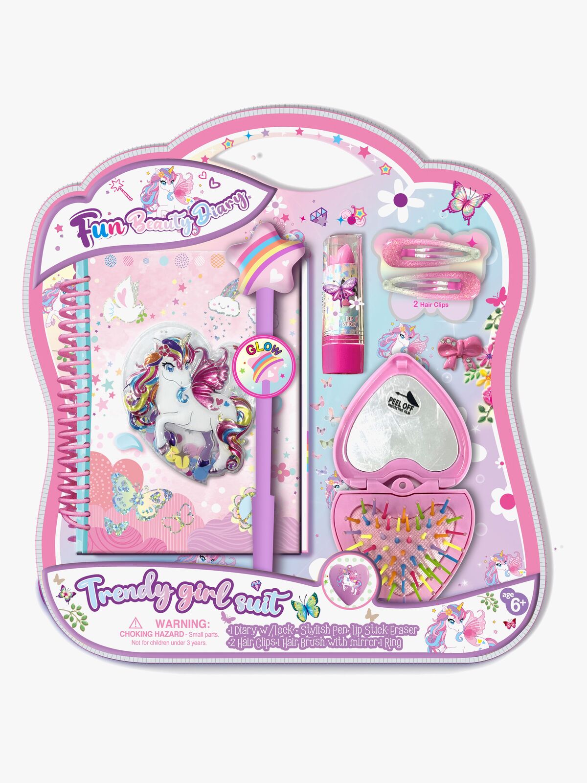 Alrico Notisbok med Tilbehør Enhjørning