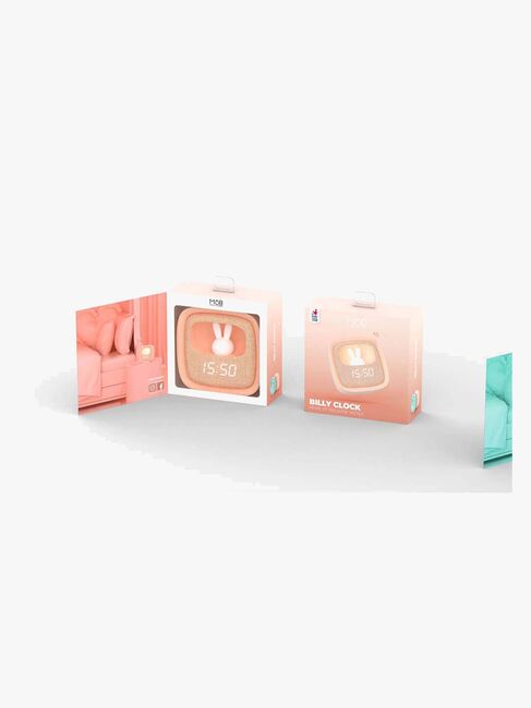 MOB Vekkeklokke med Lys Billy Clock, Rosa